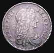 London Coins : A155 : Lot 580 : Halfcrown 1663 V over S in CAROLVS ESC 457A, Bull 440 NVF and toned with some weakness of strike on ...