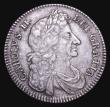 London Coins : A155 : Lot 587 : Halfcrown 1677 ESC 479 VF/GF with grey tone 