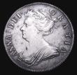 London Coins : A155 : Lot 603 : Halfcrown 1707 Roses and Plumes, SEXTO  ESC 573 VF with some light haymarking on the obverse