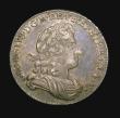 London Coins : A155 : Lot 606 : Halfcrown 1723 SSC ESC 592 VF/GVF the reverse with a colourful and pleasing tone