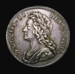 London Coins : A155 : Lot 607 : Halfcrown 1731 Roses and Plumes, also Q of QVINTO rotated 90 degrees clockwise, this type unlisted b...