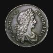 London Coins : A155 : Lot 627 : Shilling 1674 4 over 3 ESC 1039A GVF with an attractive grey tone and excellent eye appeal, the obve...