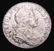 London Coins : A155 : Lot 640 : Shilling 1700 Small 00 in date ESC 1121A EF or near so with some light haymarking and a few light sp...