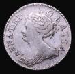 London Coins : A155 : Lot 642 : Shilling 1708 Second Bust, Roses and Plumes ESC 1146 Good Fine, the reverse better, with a pleasant ...