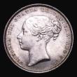 London Coins : A155 : Lot 656 : Shilling 1839 No WW on truncation ESC 1283 GEF and lustrous, the reverse with a scuff below the crow...