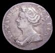 London Coins : A155 : Lot 675 : Sixpence 1707 Roses and Plumes ESC 1586 NVF the obverse with a couple of small spots
