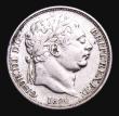 London Coins : A155 : Lot 678 : Sixpence 1820 Inverted 1 in date ESC 1639A NVF/GF lightly cleaned, Extremely Rare, only the second, ...