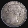 London Coins : A155 : Lot 722 : Crown 1845 richly toned and choice Unc and graded MS63 by PCGS and rare thus, Spink 3882. Note our a...