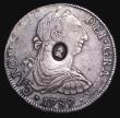 London Coins : A155 : Lot 814 : Dollar George III Oval Countermark on 1789 Mexico City 8 Reales ESC 129 countermark GVF, host coin G...
