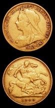 London Coins : A155 : Lot 955 : Half Sovereigns (2) 1900 Marsh 495 Fine, 1905 Marsh 508 VF