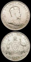 London Coins : A156 : Lot 1053 : Australia Florins (2) 1910 EF with underlying mint bloom the reverse with some light scratches and s...