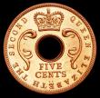 London Coins : A156 : Lot 1164 : East Africa 5 Cents 1956KN VIP Proof/Proof of record, KM#37 nFDC retaining almost full mint brillian...