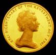 London Coins : A156 : Lot 1271 : Isle of Man One Pound 1965 Bicentenary of the Reinvestment Act Gold Proof S.7421 UNC and lustrous wi...
