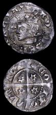 London Coins : A156 : Lot 1353 : Scotland Pennies (2) Alexander III Long Cross First Coinage Head to left S.5043 VG/Fine, David II Se...