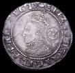 London Coins : A156 : Lot 1813 : Sixpence Elizabeth I 1591 Sixth issue S.2578B mintmark Hand GVF and attractively toned, Ex-S.Mitchel...