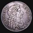 London Coins : A156 : Lot 2157 : Halfcrown 1672 VICESIMO QVARTO Fourth Bust ESC 472 VF with an edge nick by REX and a small flan flaw...