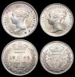 London Coins : A156 : Lot 2400 : Maundy Set 1842 ESC 2452 EF to A/UNC with an attractive matching tone, comes with a contemporary und...