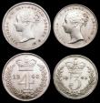London Coins : A156 : Lot 2401 : Maundy Set 1843 ESC 2453 EF to UNC and lustrous, the Penny with some light contact marks, comes in a...