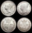 London Coins : A156 : Lot 2415 : Maundy Set 1857 ESC 2468 EF to UNC, comes in a contemporary maroon undated case