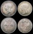 London Coins : A156 : Lot 2421 : Maundy Set 1863 ESC 2474 GEF to UNC with an attractive and matching tone, the Fourpence with a small...