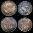 London Coins : A156 : Lot 2430 : Maundy Set 1872 ESC 2485 UNC and with a choice deep and matching tone, the Twopence and Penny with t...