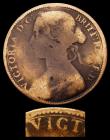 London Coins : A156 : Lot 2509 : Penny 1862 VIGTORIA error a recently discovered type, previously unlisted by Freeman, Gouby, Satin o...