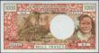 London Coins : A156 : Lot 271 : New Hebrides 1000 francs issued 1975 series G.1 38445, signature type 2, Pick20b, about UNC to UNC