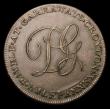 London Coins : A156 : Lot 670 : 18th Century Halfpenny Surrey - Croydon 1797 Teapot/Cypher, 'Halfpenny' legend, Spout poin...