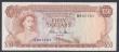 London Coins : A157 : Lot 102 : Bahamas Central Bank $50 issued 1974 series B867787, Allen signature, Pick40b, good Fine and scarce