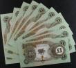 London Coins : A157 : Lot 117 : Biafra &pound;1 issued 1968-69 (10) scarcer types all without serial numbers, Pick5b (cat. value $20...