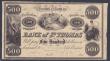 London Coins : A157 : Lot 131 : Danish West Indies Bank of Saint Thomas $500 dated 18xx (an unissued reprint which was inserted in a...