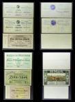 London Coins : A157 : Lot 155 : Germany notgeld (9) includes some earlier 1914 issues plus 1 ruble and 3 ruble Port Kunda Cement Fac...