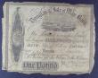 London Coins : A157 : Lot 178 : Isle of Man, Douglas & Isle of Man Bank &pound;1 dated 1840s,  Picks131, surface dirt, edge wear...