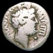 London Coins : A157 : Lot 1783 : MarK Antony and L. Pinarius Scarpus.  Ar Denarius.  C, 31 BC.  Obv; M•ANTO•COS•III&bu...