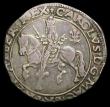 London Coins : A157 : Lot 1900 : Halfcrown Charles I Bristol Mint 1643 Obverse Oxford die without ground line, King wears an unusual ...