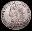 London Coins : A157 : Lot 2011 : Crown 1743 Roses ESC 124 GVF/VF with a light scratch on the King's forehead (ex LCA Lot 122 Sep...