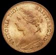 London Coins : A157 : Lot 2121 : Farthing 1880 4 Berries Proof Freeman 542 dies 5+D, listed in the 1985 Freeman catalogue as 'No...