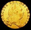 London Coins : A157 : Lot 2279 : Guinea 1793 S.3729 NEF and lustrous with a small striking flaw on the shield