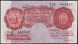 London Coins : A157 : Lot 26 : Ten shillings Mahon B210 issued 1928 first series Z22 043627, Pick362a, VF to GVF