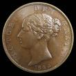 London Coins : A157 : Lot 2705 : Halfpenny 1843 Peck 1527 UNC and attractively toned, slabbed and graded LCGS 82, the finest known of...