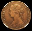 London Coins : A157 : Lot 2717 : Halfpenny 1862 Die Letter C Freeman 288A dies 7+F in an NGC holder and graded VF35 BN