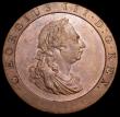 London Coins : A157 : Lot 2806 : Penny 1797 11 Leaves Peck 1133 EF with traces of lustre, the reverse rim showing some excess metal c...
