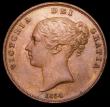 London Coins : A157 : Lot 2827 : Penny 1854 Plain Trident Peck 1506 UNC and attractively toned