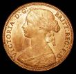 London Coins : A157 : Lot 2832 : Penny 1860 Beaded Border Freeman 6 dies 1+B, the outline of Britannia heavily die clashed and giving...