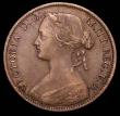 London Coins : A157 : Lot 2840 : Penny 1860 Toothed Border LCW below foot Freeman 14 dies 3+E NVF Rare, rated R15 by Freeman, Ex-Croy...