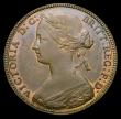 London Coins : A157 : Lot 2841 : Penny 1860 Toothed Border Proof Freeman 12 dies 2+D Toned UNC, with a small dig in the obverse field...