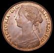 London Coins : A157 : Lot 2844 : Penny 1860 Toothed Border, Freeman dies 4+D, variant with central cut fishtail to the ribbon, as Gou...
