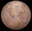 London Coins : A157 : Lot 2846 : Penny 1860 Toothed Border/Beaded Border mule Freeman 9 dies 2+B NVG Very Rare listed as R17 by Freem...