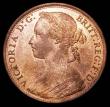 London Coins : A157 : Lot 2895 : Penny 1881 Freeman 105 dies 10+J UNC with around 50% lustre, the obverse with a light handling mark 