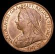 London Coins : A157 : Lot 2903 : Penny 1898 Wider date spacing of 11 teeth, with the central bisect lines of the second 8 in line Gou...